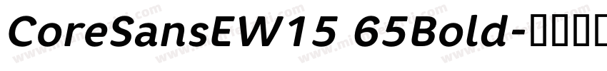 CoreSansEW15 65Bold字体转换